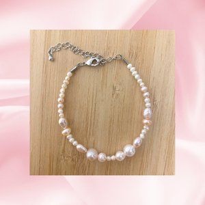 Genuine Pink Freshwater Pearl Bracelet